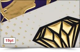 raised gold foil business cards