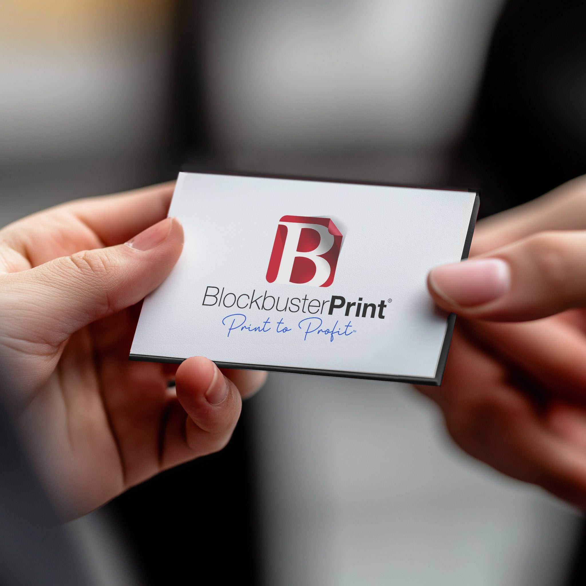 Black Painted Edge Business Cards | 32pt Cardstock Thickness ...
