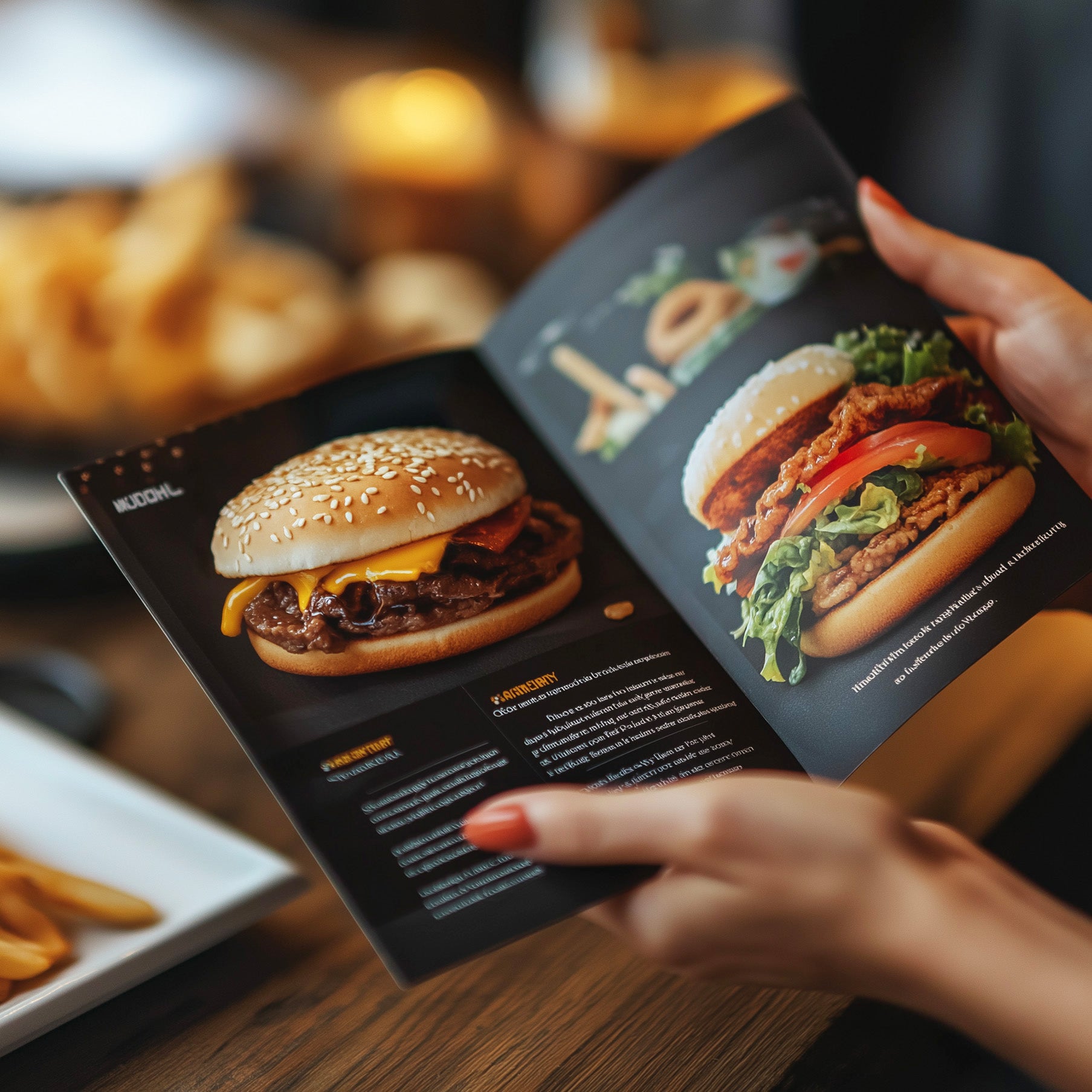 Print Half Fold Togo Menus • Takeout Menu Printing • FREE Shipping ...